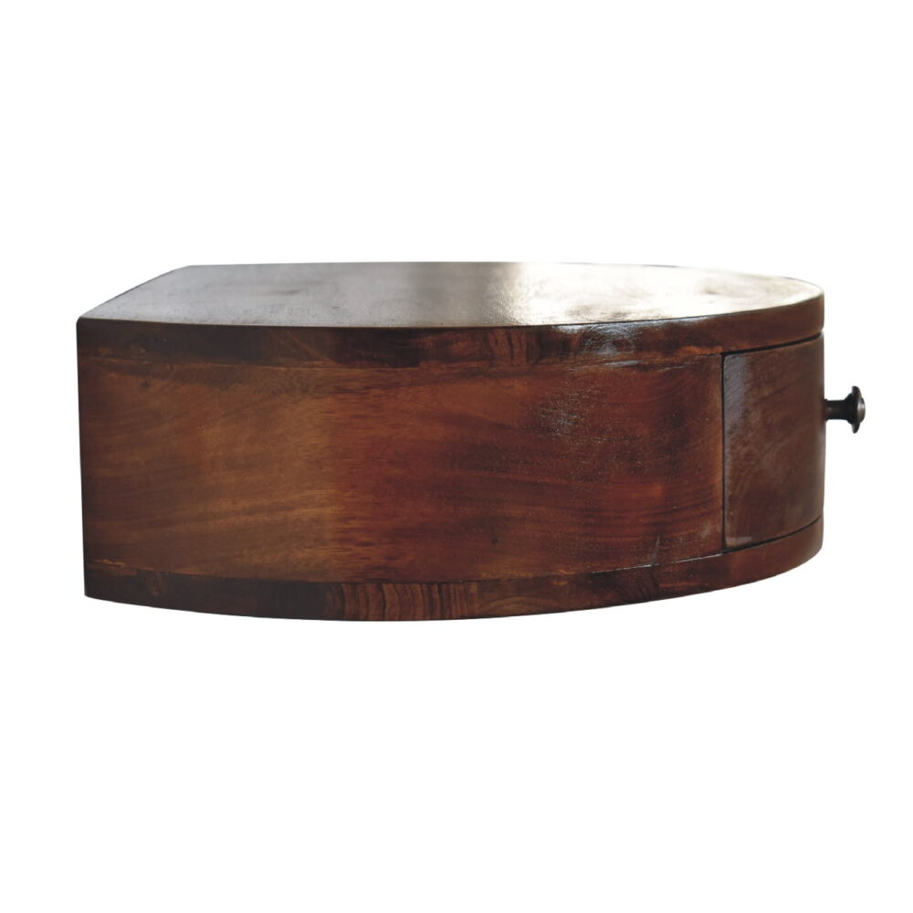 IN3353 - Wall Mounted Rounded Chestnut Bedside for reselling