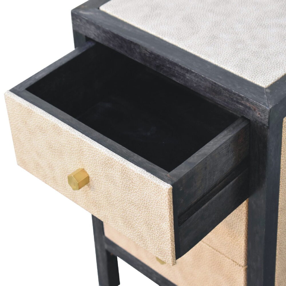 IN3355 -Mini Faux Leather Bedside for reselling