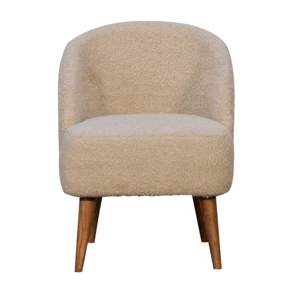 IN3356 - Bouclé Cream Tub Chair wholesalers