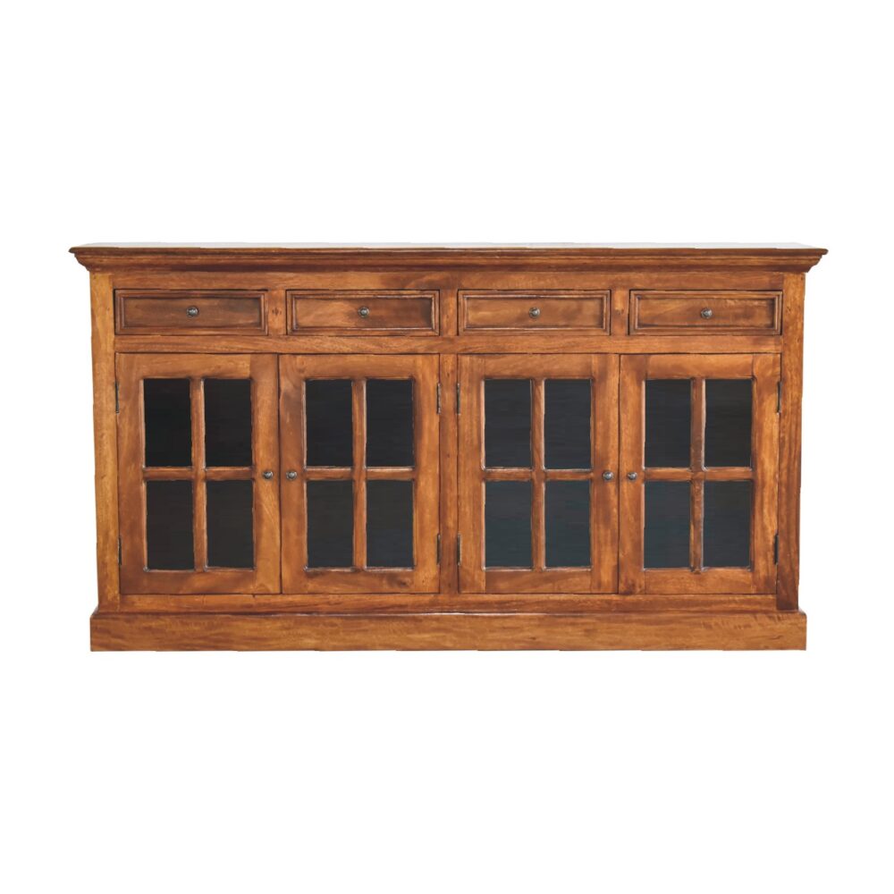 Large Chestnut Sideboard with 4 Glazed Doors wholesalers