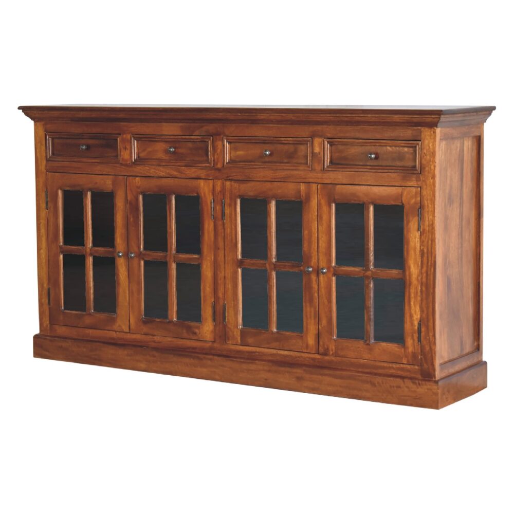wholesale Large Chestnut Sideboard with 4 Glazed Doors for resale