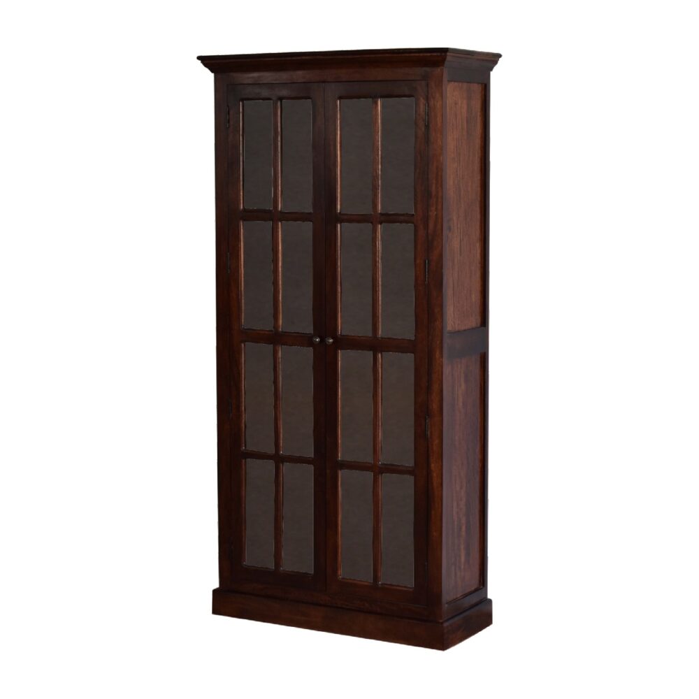 wholesale Cherry Tall Cabinet with Glazed Doors for resale