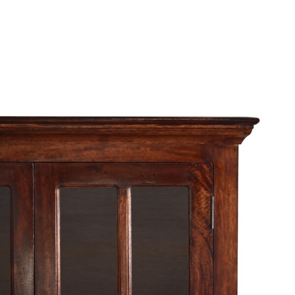 in3365 cherry tall cabinet with glazed doors