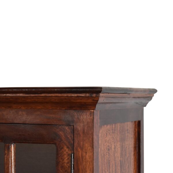 in3365 cherry tall cabinet with glazed doors