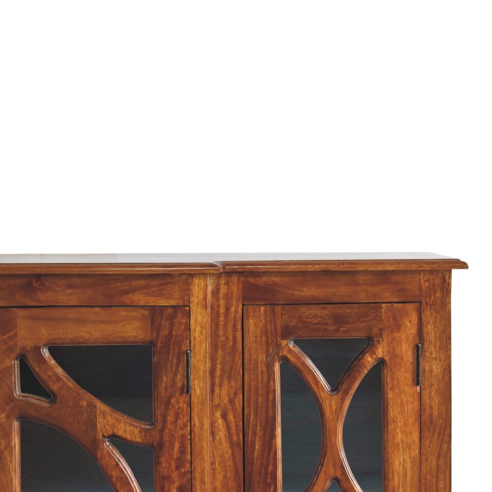 wholesale Chestnut Sideboard Hand Carved Glazed Doors for resale
