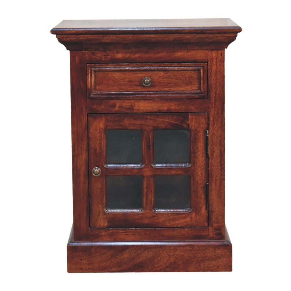 Cherry Bedside with Glazed Door wholesalers