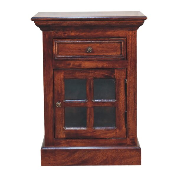 Cherry Bedside with Glazed Door for resale