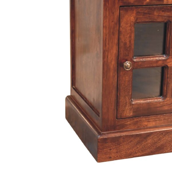 in3369 cherry bedside with glazed door