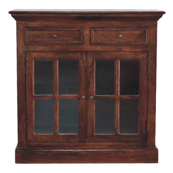 Cherry Cabinet with Glazed Doors for resale