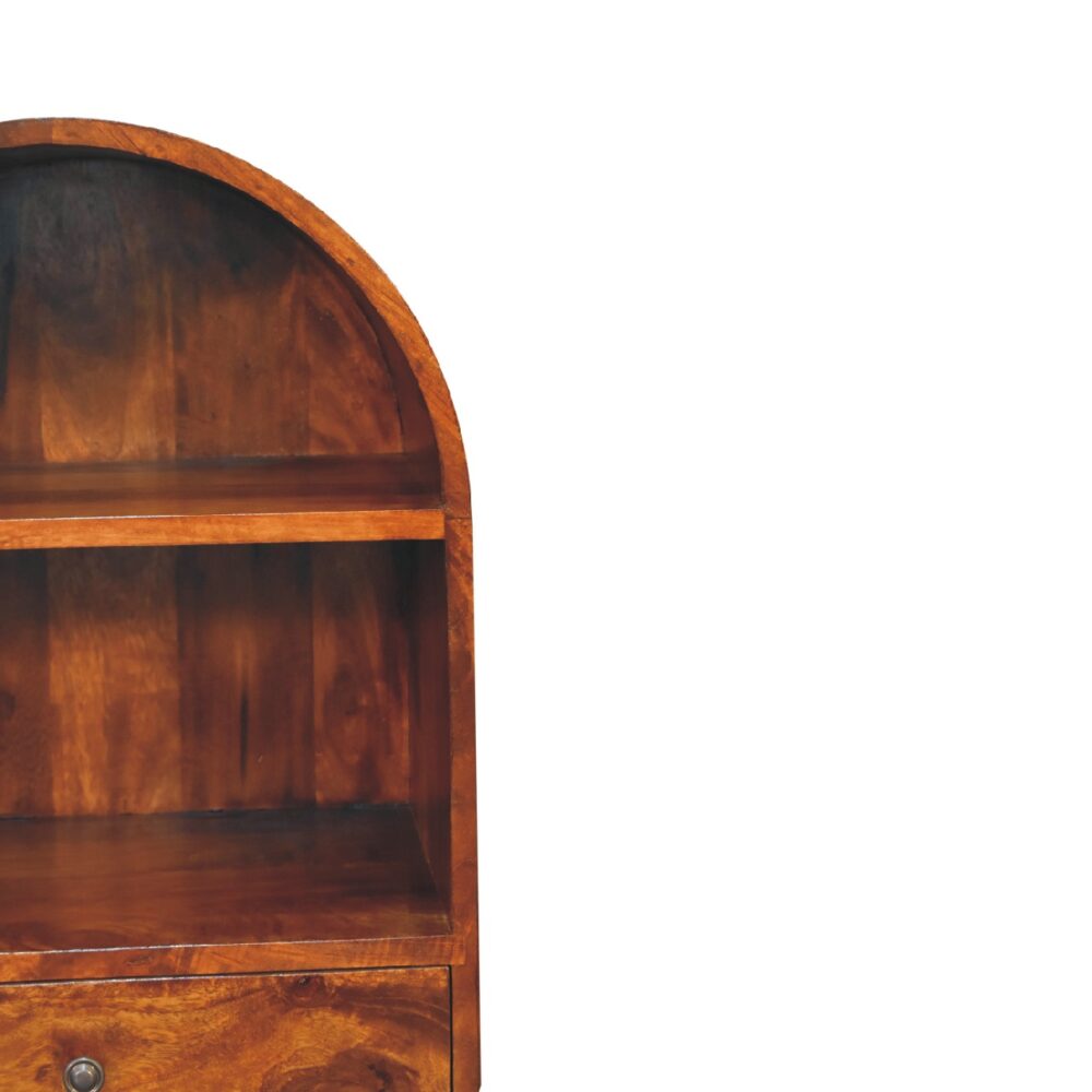 wholesale IN3393 - Rounded Top Chestnut Display Cabinet for resale