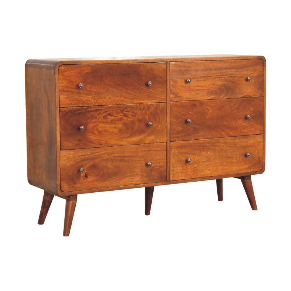 wholesale IN3404 - Large Curved Chestnut Chest for resale