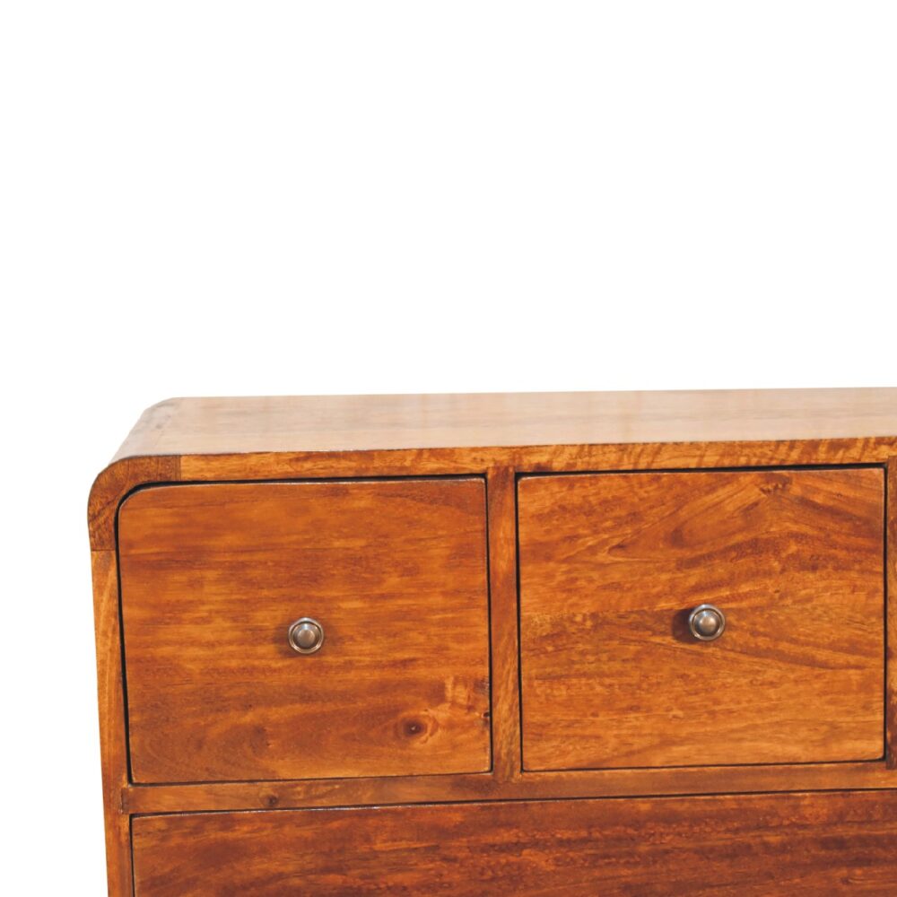 wholesale IN3405 - 3 over 2 Curved Chestnut Chest for resale