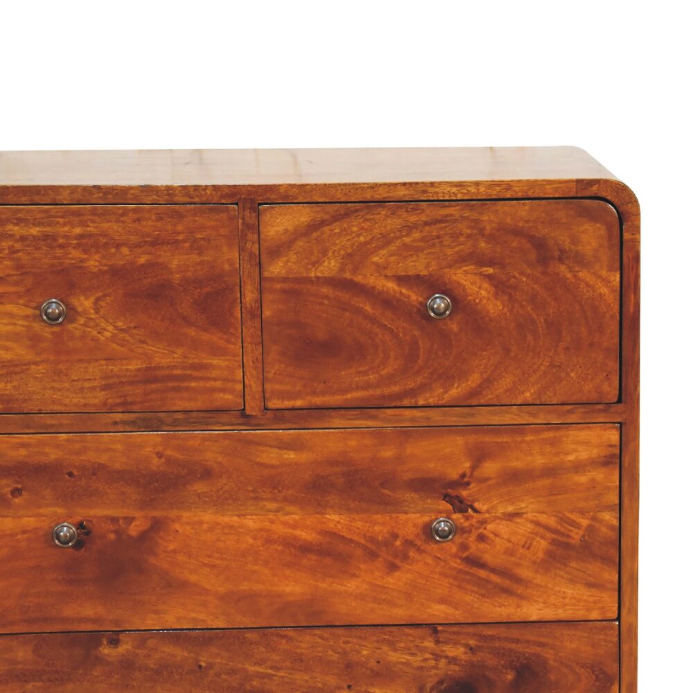 wholesale IN3406 - 2 over 3 Curved Chestnut Chest for resale