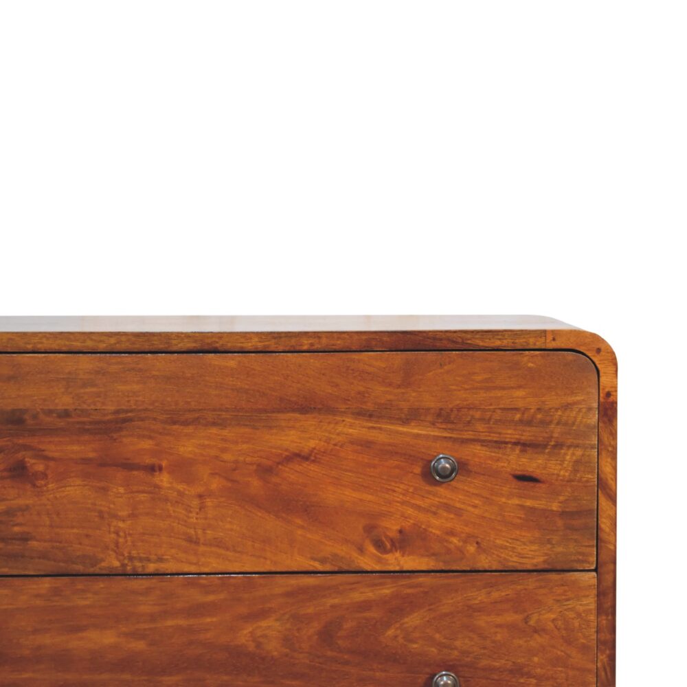 wholesale IN3410 - 2 Drawer Curved Chestnut Chest for resale