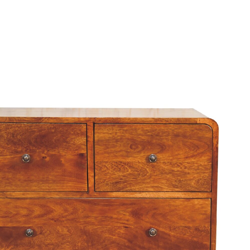 wholesale IN3411 - 2 over 2 Curved Chesnut Chest for resale