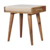 IN3433 - Boucle Cream Tray Style Footstool dropshipping