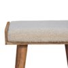 wholesale IN3433 - Boucle Cream Tray Style Footstool for resale