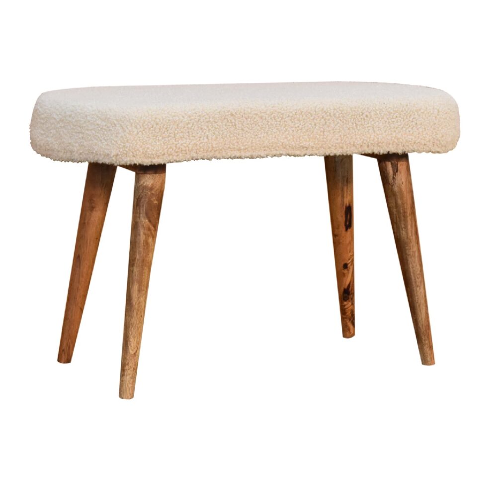 wholesale IN3435 - Boucle Cream Nordic Bench for resale