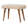 IN3435 - Boucle Cream Nordic Bench dropshipping