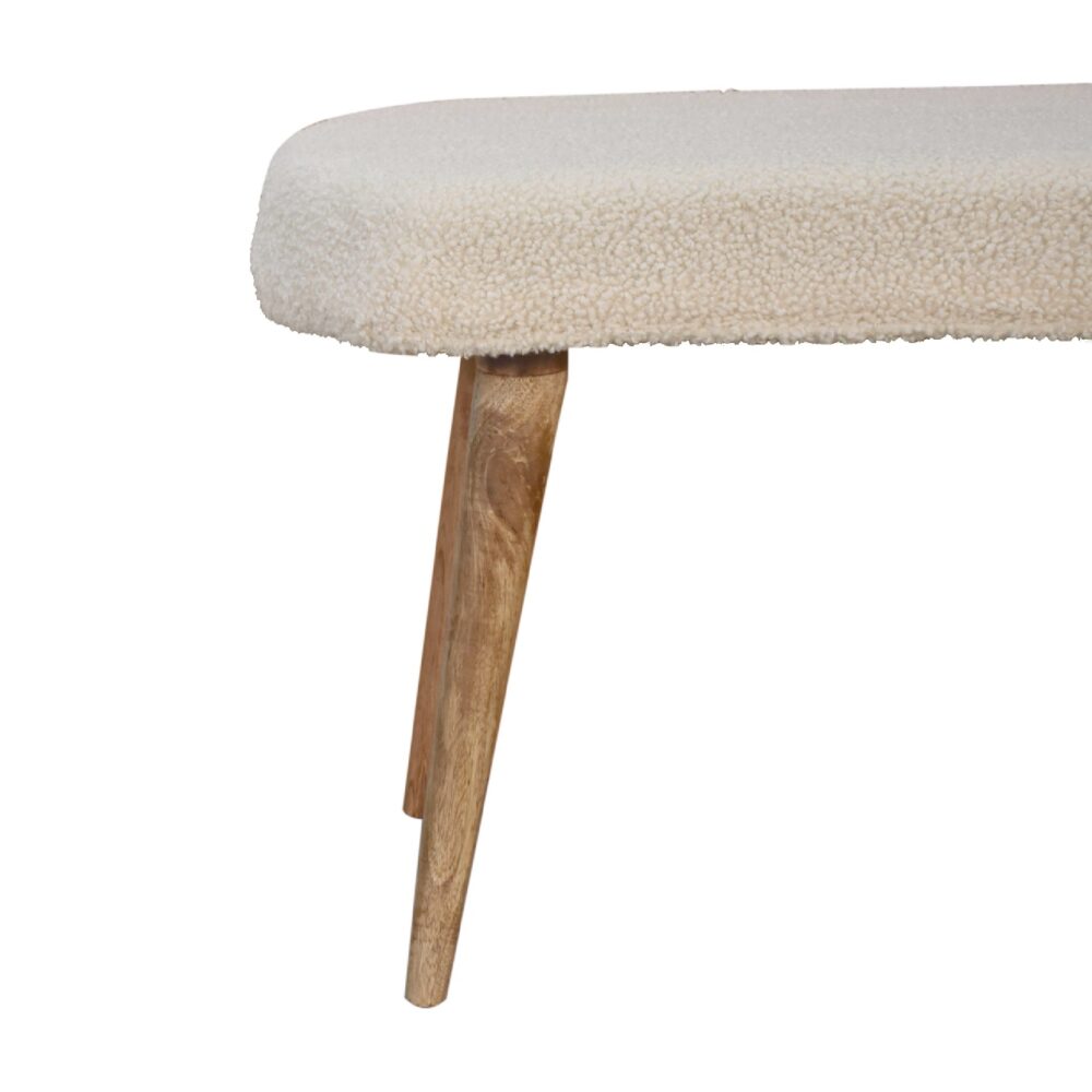 wholesale IN3435 - Boucle Cream Nordic Bench for resale