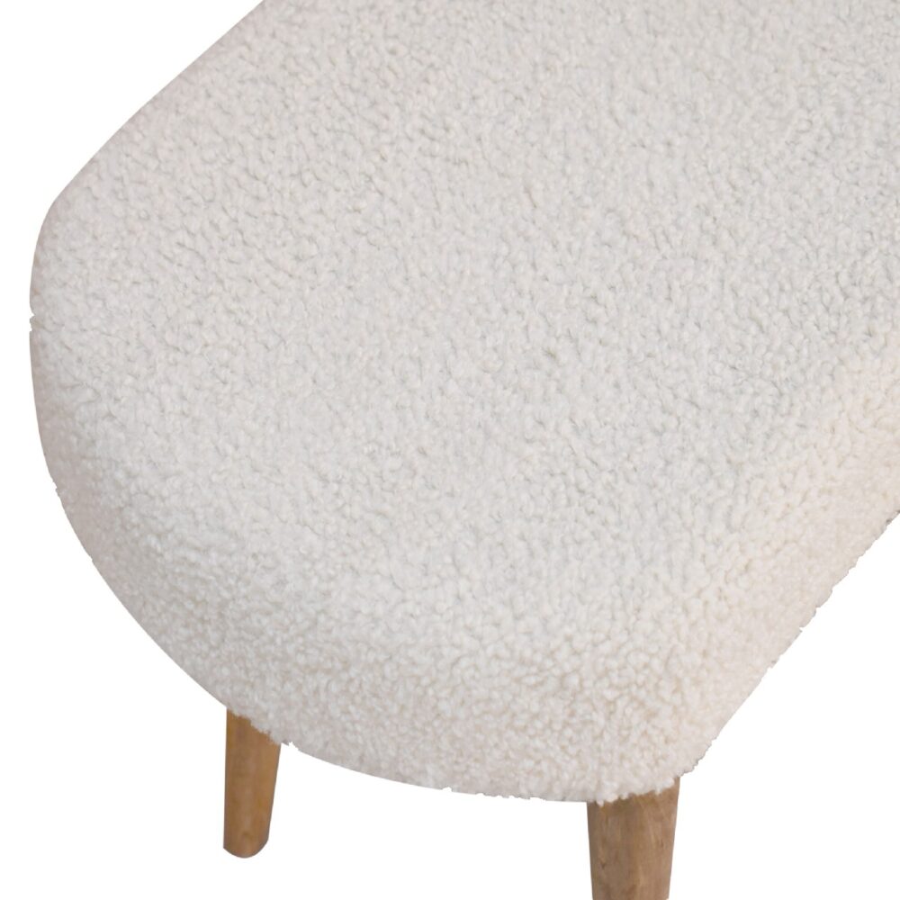 IN3435 - Boucle Cream Nordic Bench for resell
