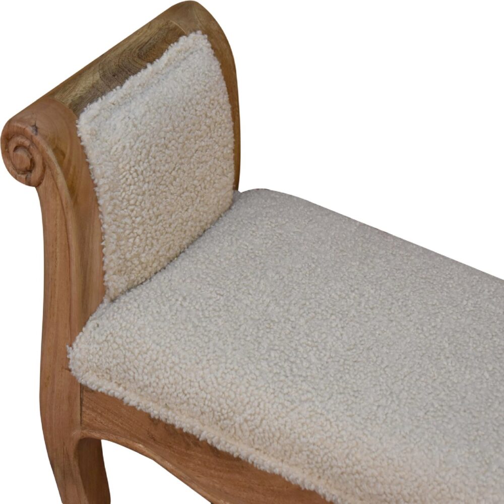 IN3437 - Boucle Cream French Style Bench for resell