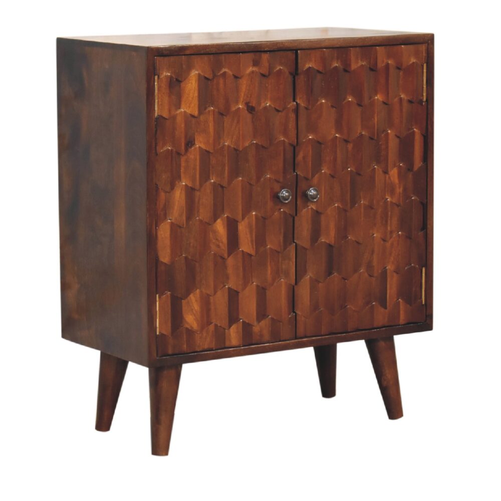 wholesale IN3439 - Chestnut Pineapple Carved Cabinet for resale