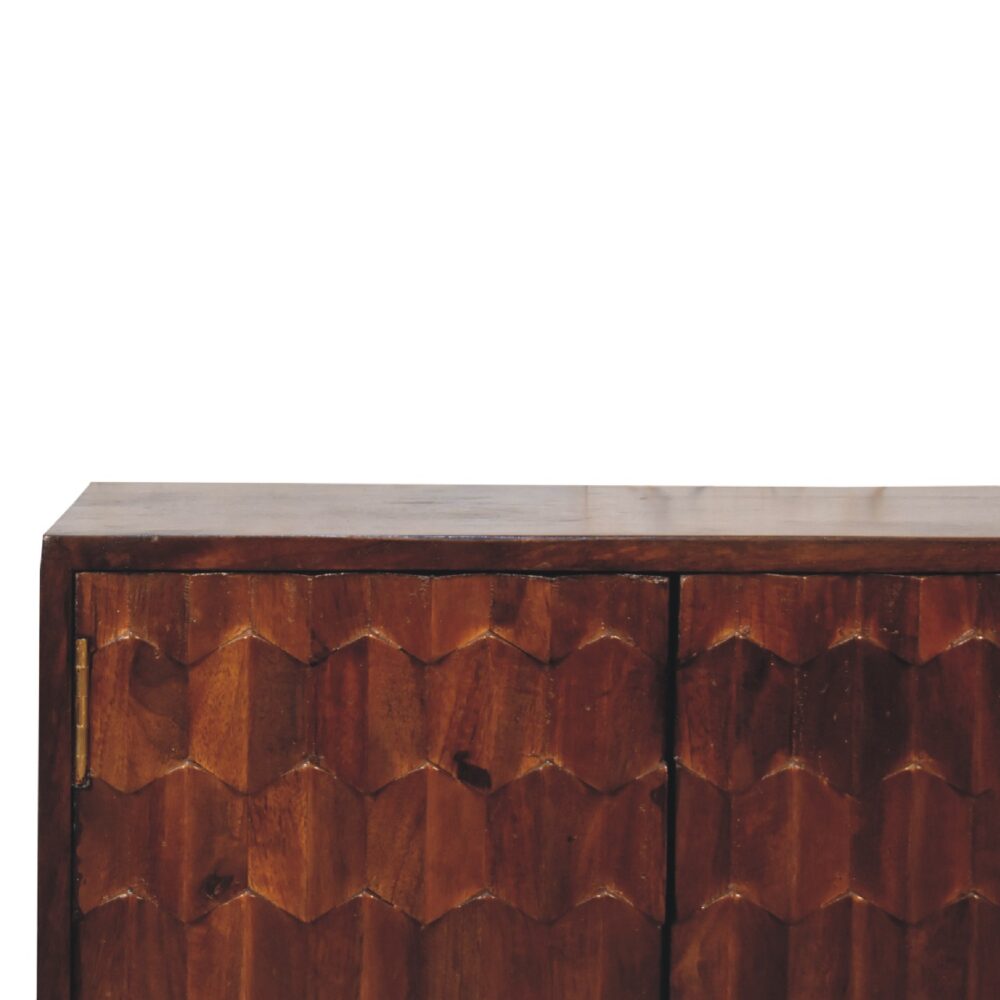 wholesale IN3439 - Chestnut Pineapple Carved Cabinet for resale