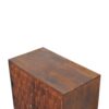 IN3439 - Chestnut Pineapple Carved Cabinet for reselling