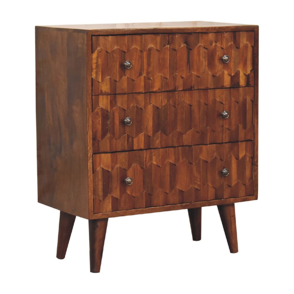 wholesale IN3440 - Chestnut Pineapple Carved Chest for resale