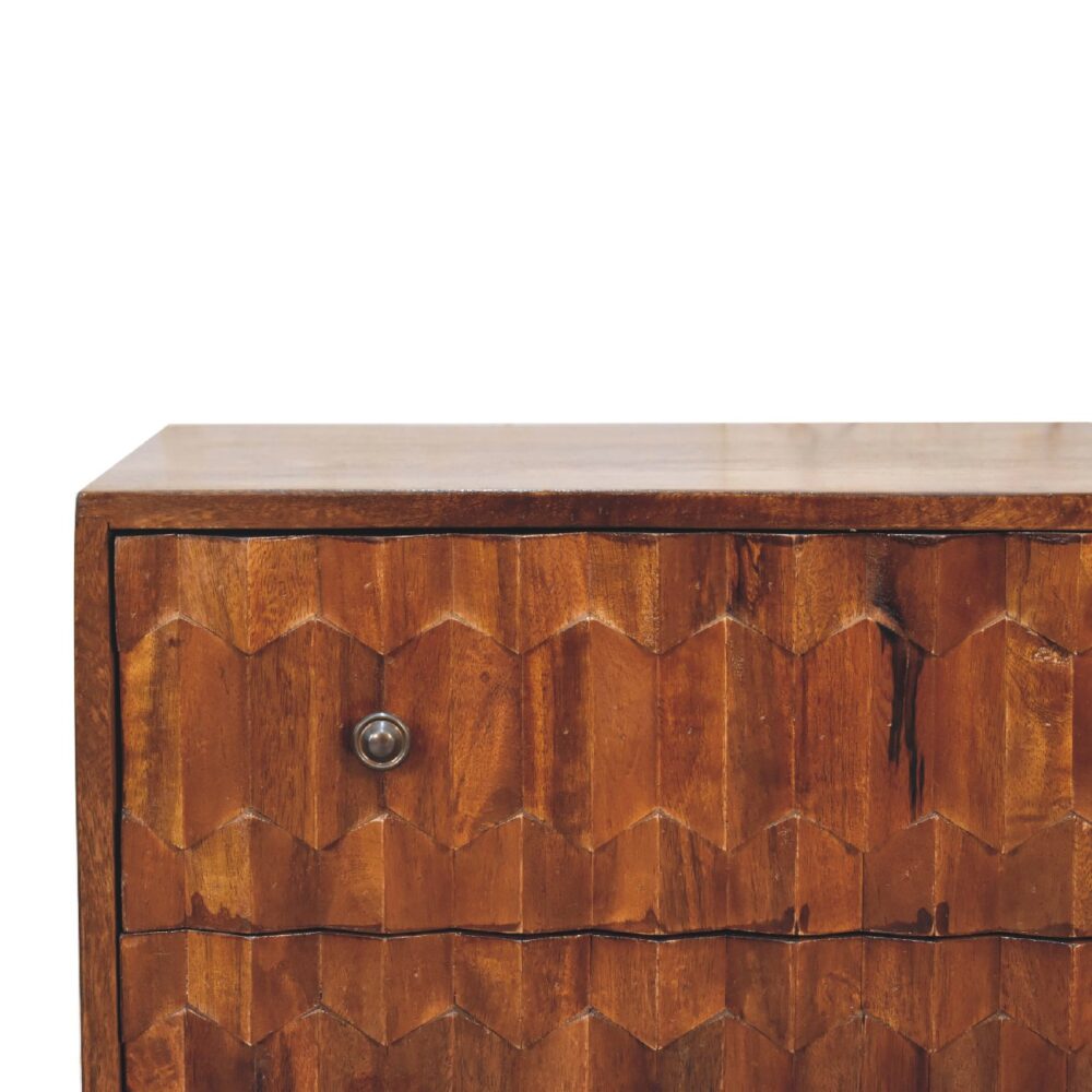 wholesale IN3440 - Chestnut Pineapple Carved Chest for resale