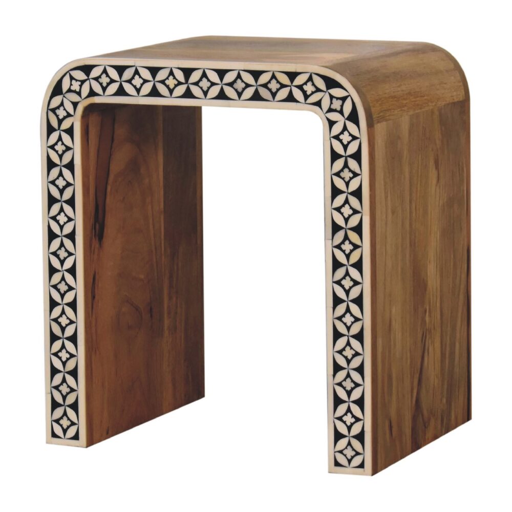 Edessa Bone Inlay End Table dropshipping