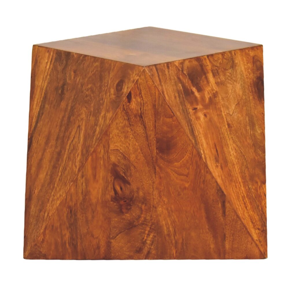 Chestnut Abstract End Table for reselling