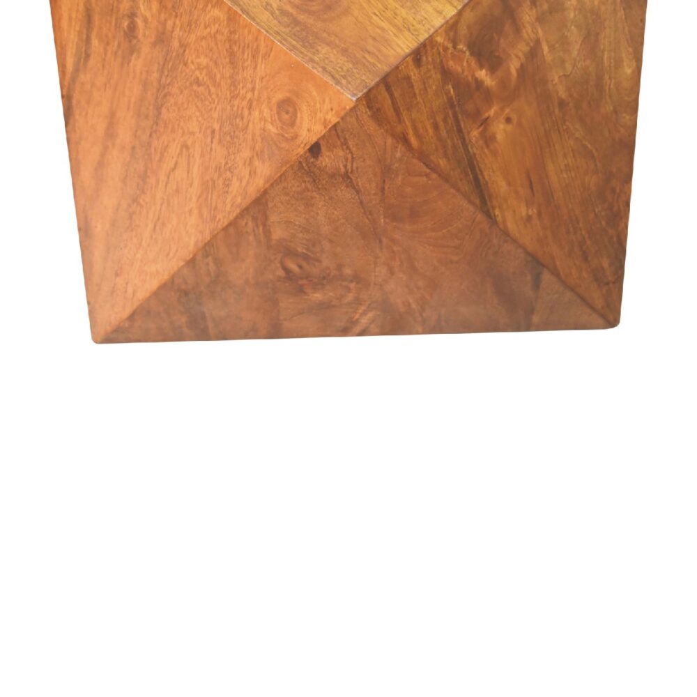 bulk Chestnut Abstract End Table for resale