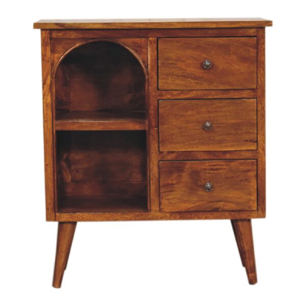 IN3394 -Chestnut Mixed Open Cabinet for resale