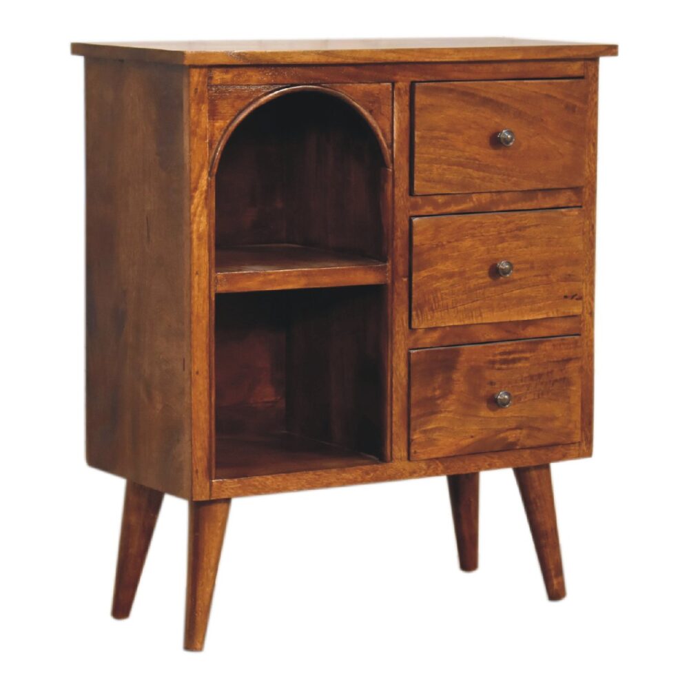 IN3394 -Chestnut Mixed Open Cabinet wholesalers
