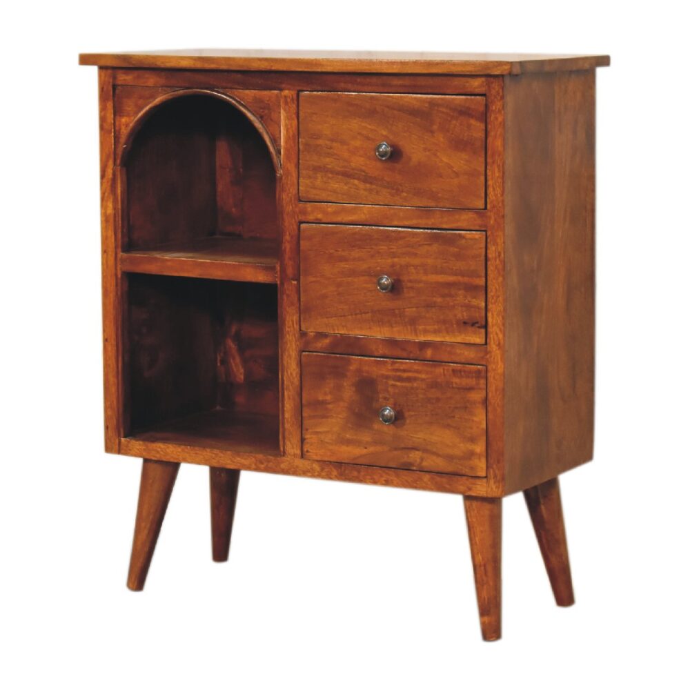 wholesale IN3394 -Chestnut Mixed Open Cabinet for resale