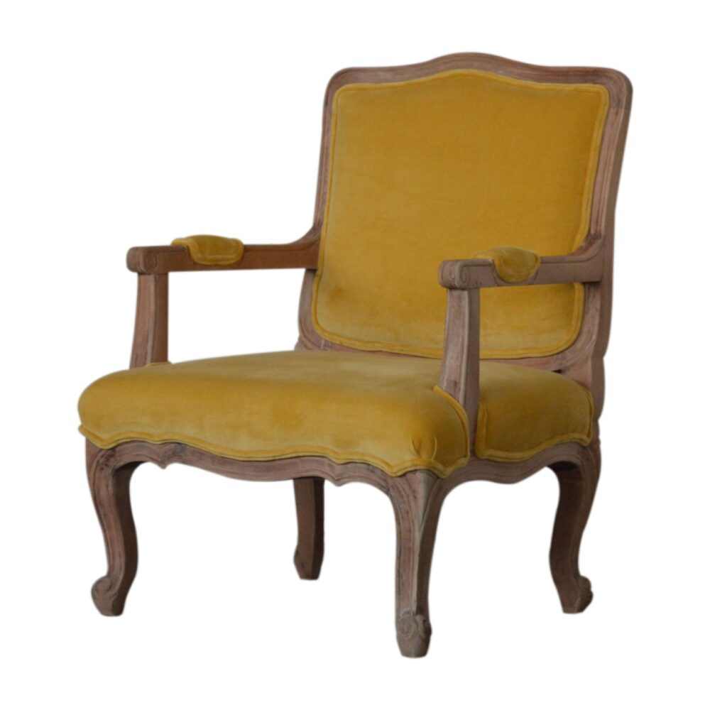 Mustard Velvet French Style Chair wholesalers