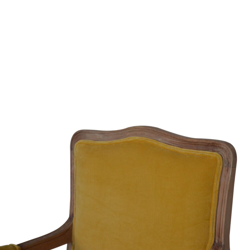 Mustard Velvet French Style Chair dropshipping