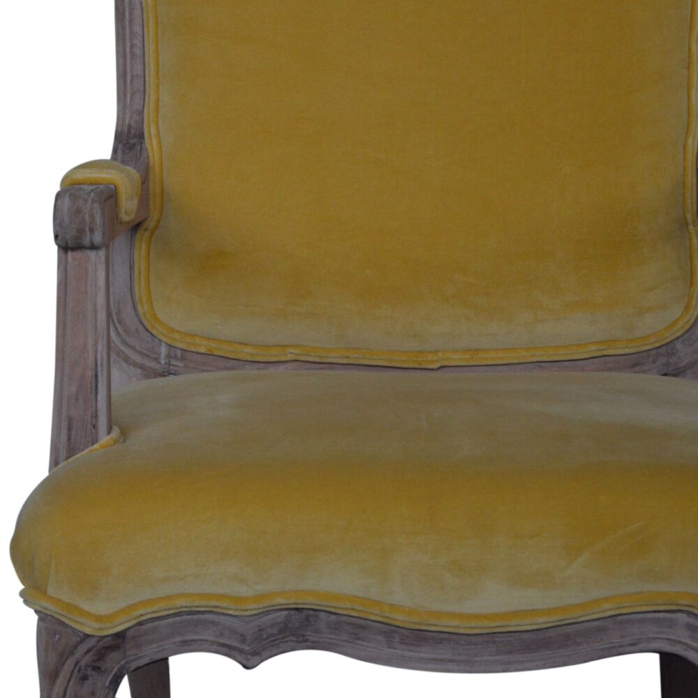 Mustard Velvet French Style Chair for resell