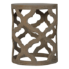 Grey Wash Cut-out Stool for resell