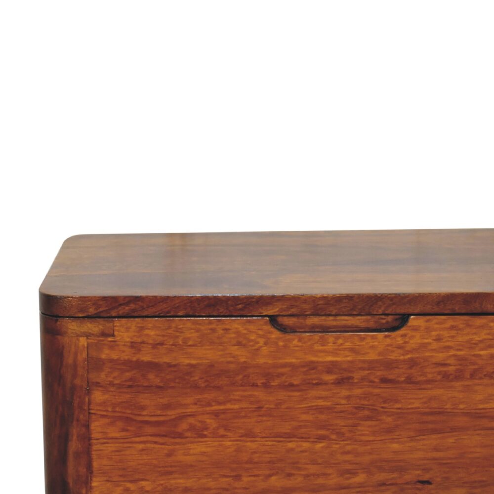 Chestnut Lid-up Storage Stool for resell