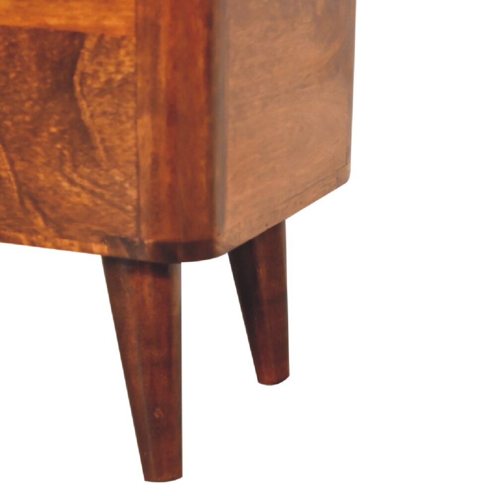 bulk Chestnut Lid-up Storage Stool for resale