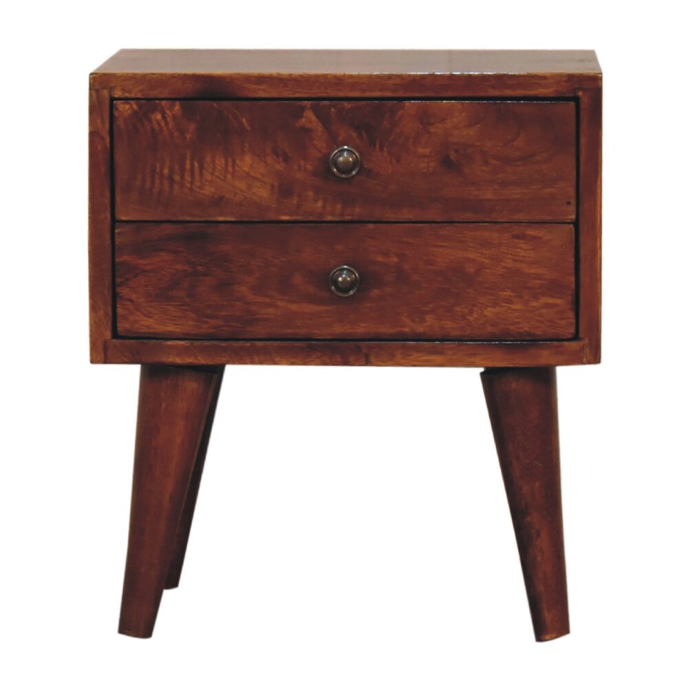 Mini Chestnut Modern Solid Wood Bedside for resale