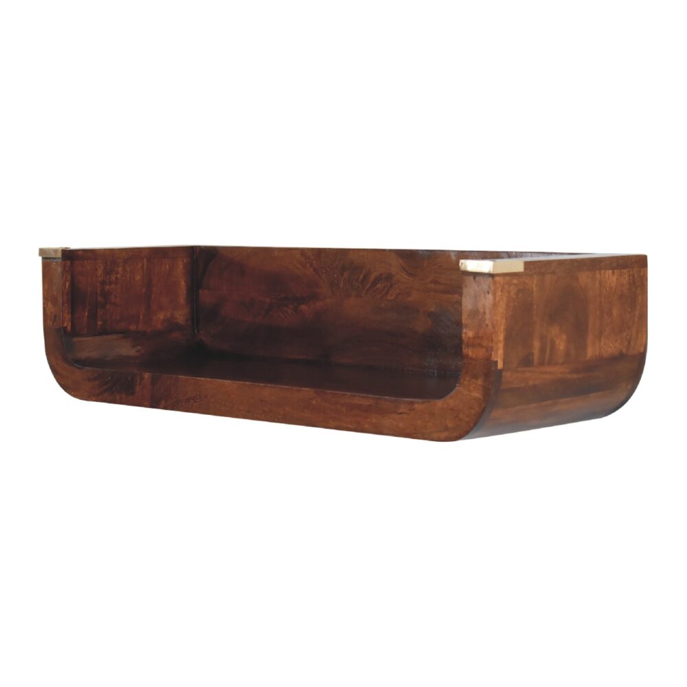 Indira Chestnut Floating Console Table dropshipping