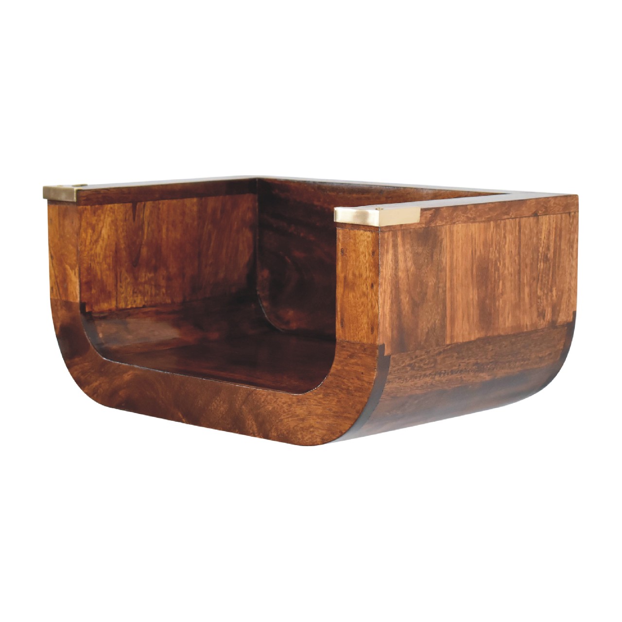 Indira Chestnut Floating Nightstand - Image 3