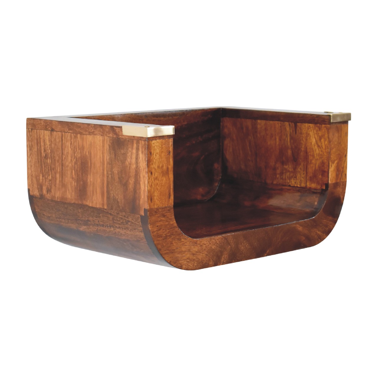 Indira Chestnut Floating Nightstand - Image 4