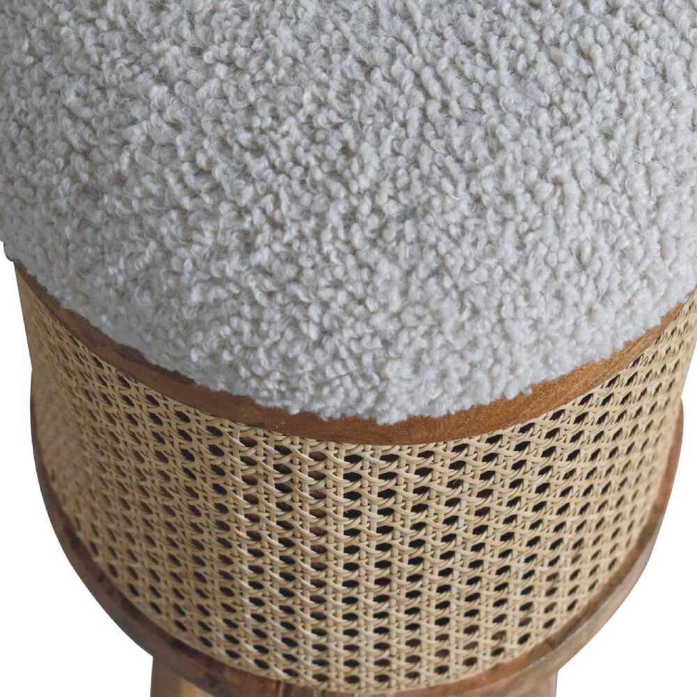 wholesale Cream Boucle Larissa Footstool for resale