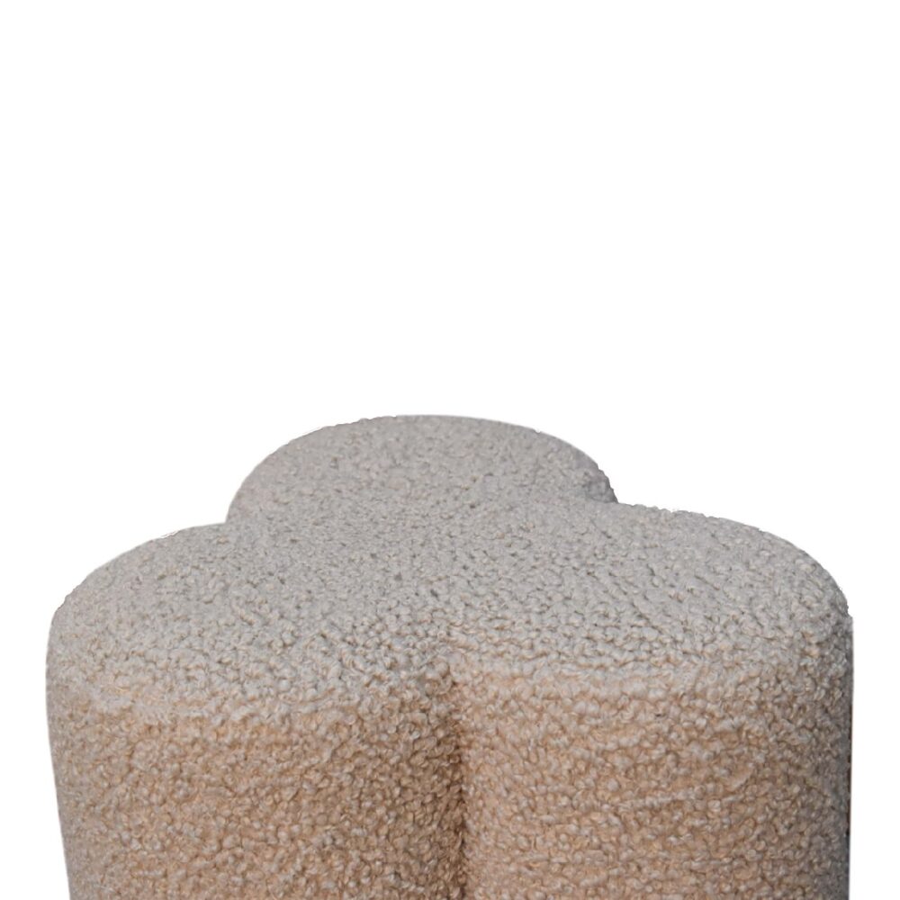 Mud Boucle Clover Footstool for reselling