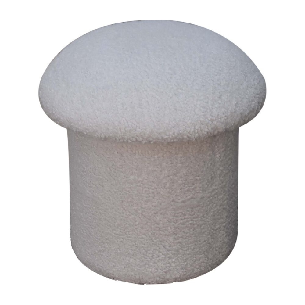 wholesale White Boucle Mushroom Footstool for resale